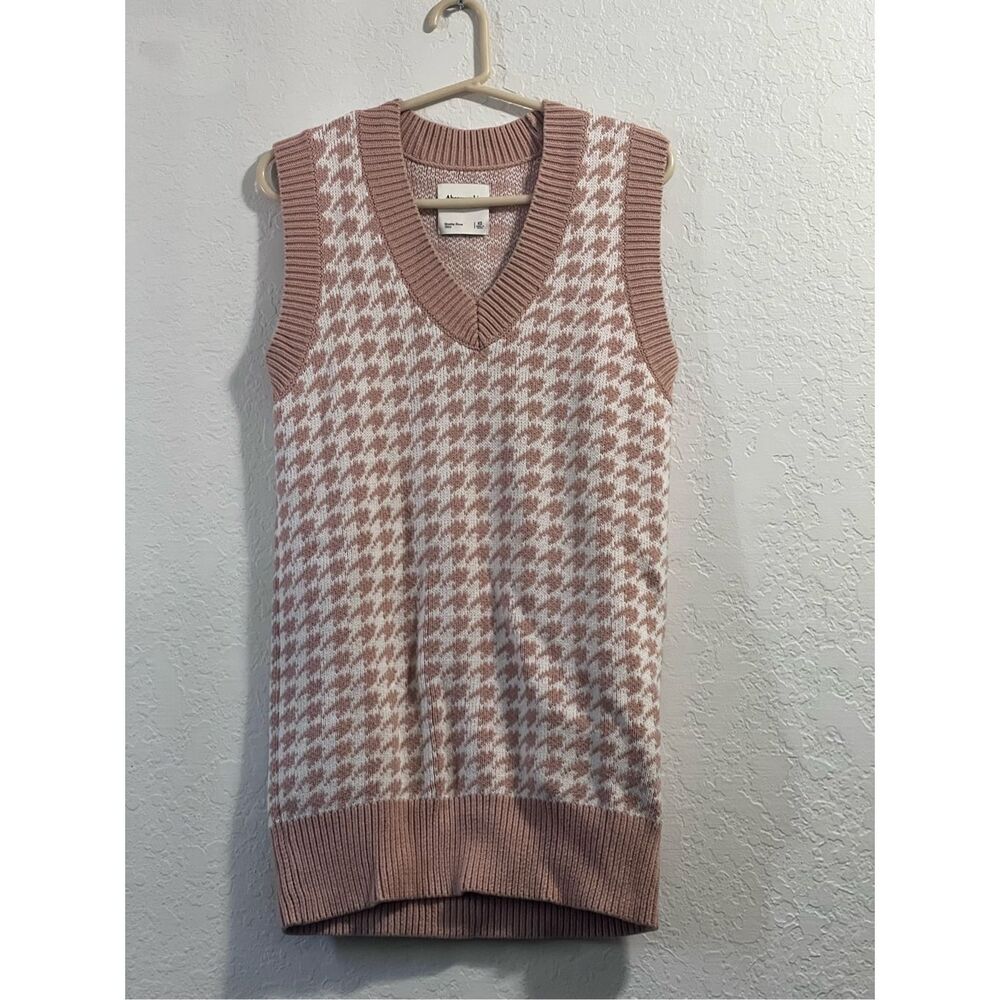 Abercrombie & Fitch Houndstooth Sweater Vest dress XS Women's